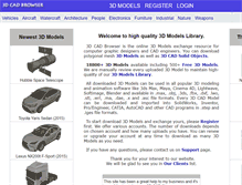 Tablet Screenshot of 3dcadbrowser.com